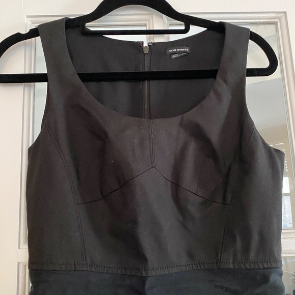 Club Monaco - Amber Executive Black Sheath Office Dress Size 2 - Picture 3 of 8